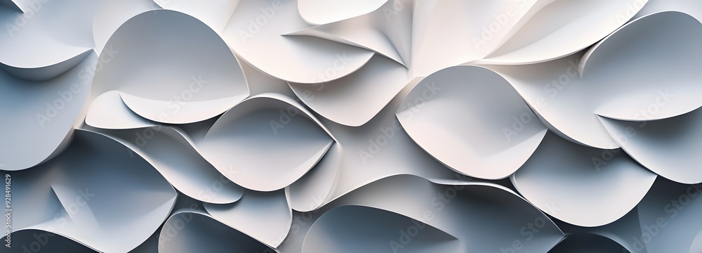 Poster 78. abstract 3d wall art featuring layered geometric shapes and smooth gradients forming a sophistic