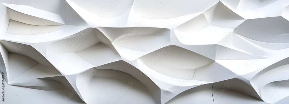 Poster 78. abstract 3d wall art featuring layered geometric shapes and smooth gradients forming a sophistic