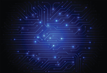Abstract digital background with technology circuit board texture. Electronic motherboard illustration. Communication and engineering concept. Vector illustration
