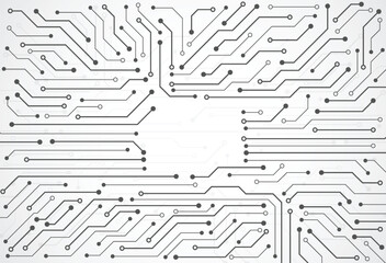 Abstract digital background with technology circuit board texture. Electronic motherboard illustration. Communication and engineering concept. Vector illustration