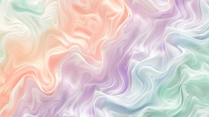 Fototapeta premium abstract colorful background with waves swirling marble pastel colors