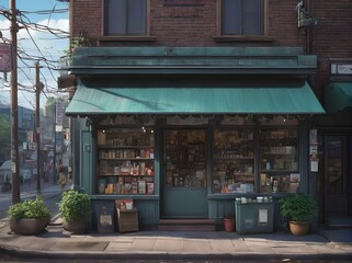 Photograph of an Old Detached Shop in The Neighborhood Concept