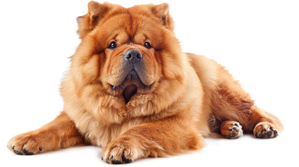 Obraz premium Chow dog isolated on transparent background, PNG