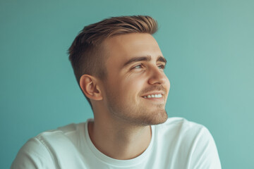 Fototapeta premium A close up of a man's face