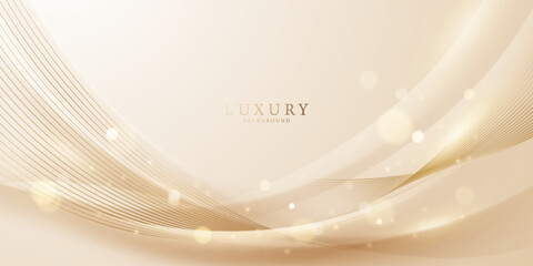 golden abstract background with luxury vector illustration