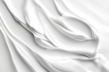 Obraz premium White lotion beauty skincare cream texture cosmetic product background. Generative ai