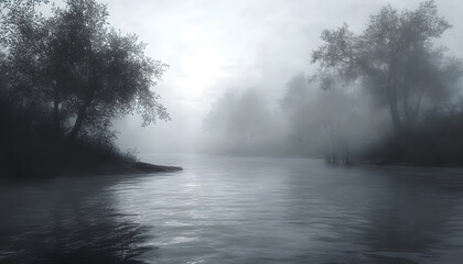 Fototapeta premium rainy day scene wallpaper