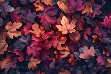 A cluster of leaves up close, ideal for nature or botanical illustrations