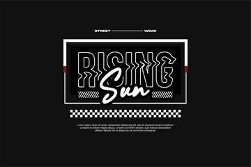 streetwear template for modern design clothing	