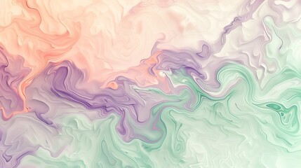 Fototapeta premium abstract colorful background with waves swirling marble pastel colors