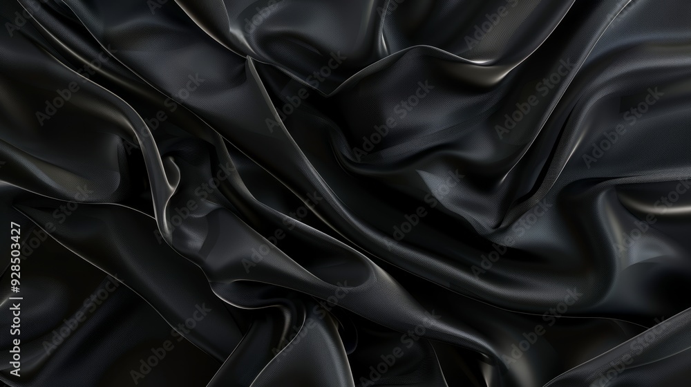 Poster abstract black background with smooth gradient and subtle texture – ideal for design, art, and creat