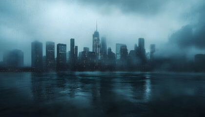 Fototapeta premium rainy day scene wallpaper