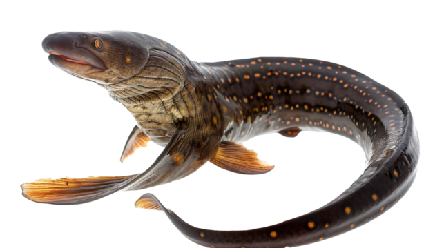 Eel isolated on transparent background, PNG - Powered by Adobe