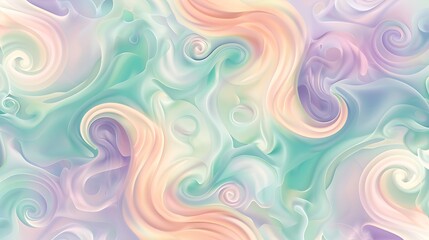 Fototapeta premium abstract colorful background with waves swirling marble pastel colors