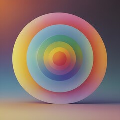 Obraz premium Spiritual Sacred Gradient Circles