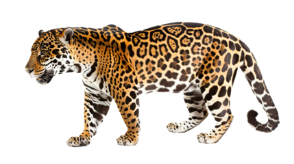 Jaguar isolated on transparent background, PNG