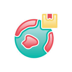 Worldwide Delivery vector icon