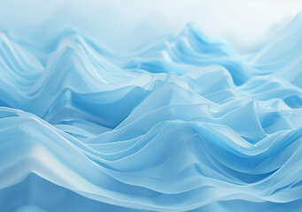 Obraz premium Abstract Blue and White Textured Design with Fabric and Paper Elements