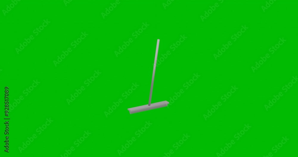Poster animation of rotation of a white rake symbol with shadow. simple and complex rotation. seamless loop