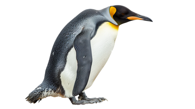 Penguin bird isolated on transparent background, PNG