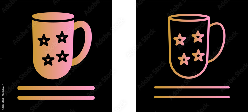 Poster Mug Vector Icon