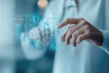 Futuristic Self-Care Routine: Tech-Savvy Individual Fine-Tuning Wearable Health Tech with Digital Insights Against Smart Home Backdrop