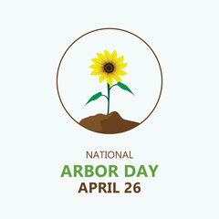 Happy Arbor Day vector illustration, Badge, Seal, Sticker, Stamp, Label, Tag, Greetings Card, Logo, Emblem Vector Illustration Design, Arbor Day Design