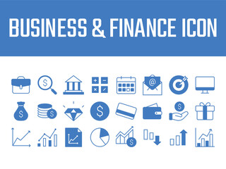 Business Finance icons set. Business and Finance icon. business profit loss vector icons