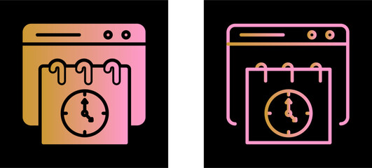 Deadline Web Vector Icon