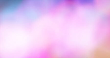 A blurred image showcasing a blend of pink and blue lights, creating a soft and ethereal atmosphere