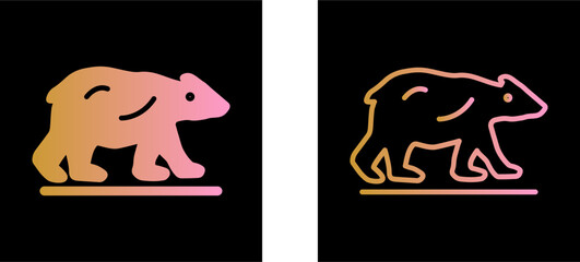 Polar Bear Vector Icon