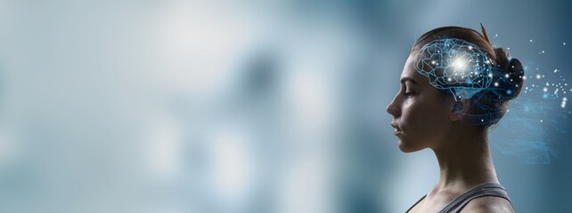 AI (Artificial Intelligence). Mindfulness. Human brain