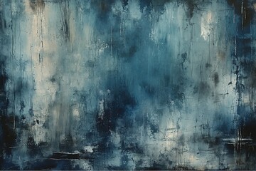 Abstract Blue Painting