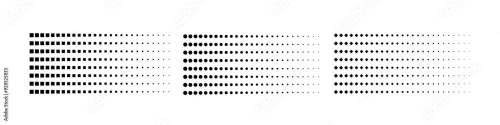 Aufkleber dotted abstract decay pattern. scattered dotted texture. noise and grain effect.vector