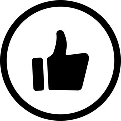 Thumbs Up, Like Speech Notification Icon