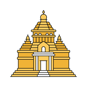 recommend clip art: Konark Sun Tower vector design in modern style, ready to use icon