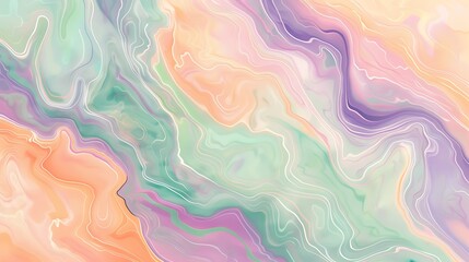 Obraz premium Abstract Watercolor Background with orange, cyan, pink and Peach Tones