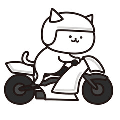加工ok　ねこ素材No.263 バイク