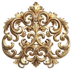 PNG Elegant gold ornamental design