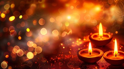 Diwali festival lights background illustration generated by ai