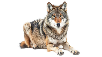 Obraz premium Wolf isolated on transparent background, PNG