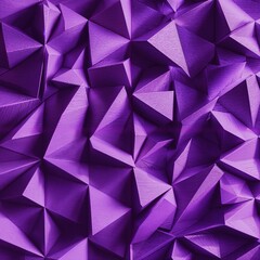 Obraz premium . A purple background featuring various paper triangles arranged artistically across the surface created with generative ai 