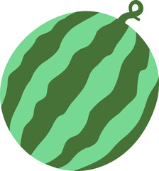 Watermelon icon. Flat style. Fruit icon.