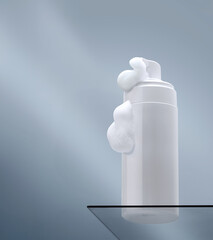Bottle of gentle foam facial cleanser