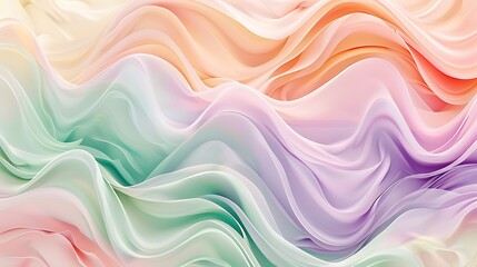 Abstract Watercolor Background with orange, cyan, pink and Peach Tones