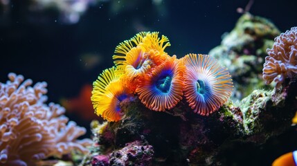 Obraz premium Colorful Corals in Aquarium