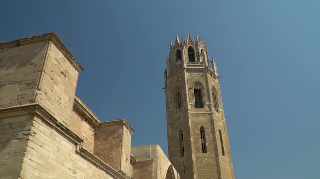 Medieval cathedral in Lleida, Catalu&ntilde;a (Spain)