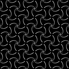 White wavy line forming abstract seamless pattern