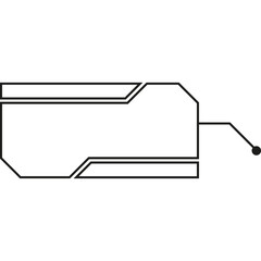 Callouts Title. Digital Callouts. Vector Icon