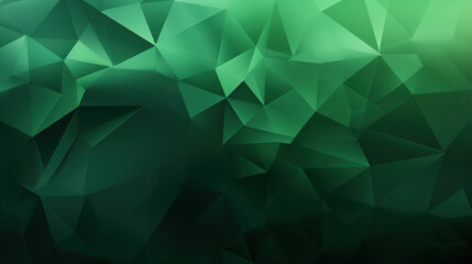 Obraz premium Geometric pattern. Gem-like, crystal structure, mosaic and modern look. Abstract green background with triangles.